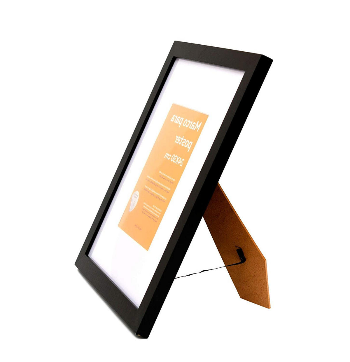 RAHMEN Set mit 10 aus MDF und Acrylglas Schutz und Aussteller für Fotografien, Bilder, Poster, Gemälde, Dekoration für Haus Farbe Schwarz A4 - Schwarz, Holz (21/3/29.7cm) - Nacnic