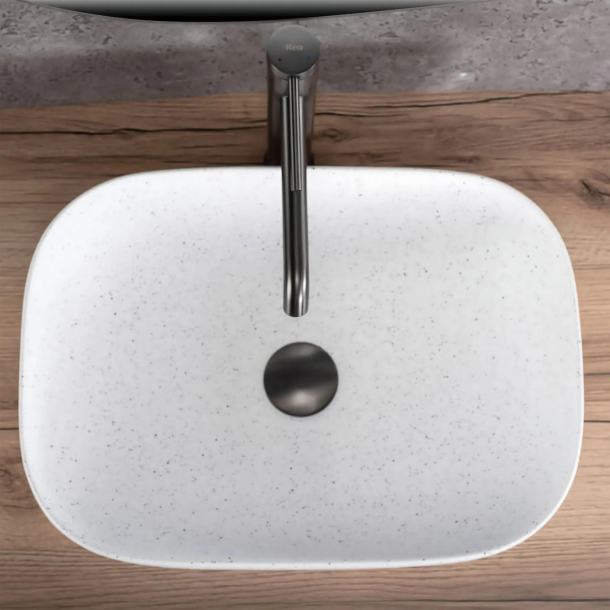 AUFSATZWASCHBECKEN Rea Belinda Warm - Beige, Keramik (33/13.5/46.5cm) - REA