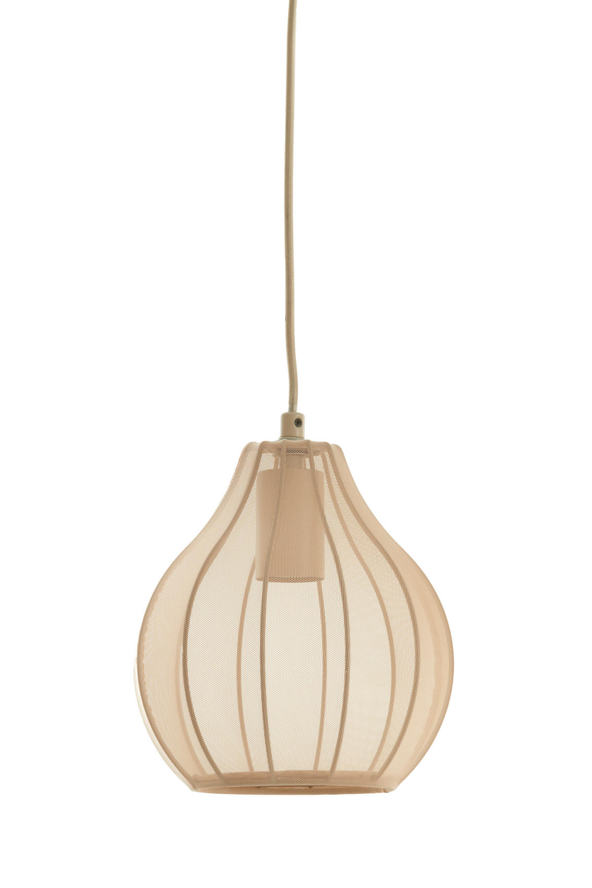 HÄNGELAMPE Elati Braun Ø100/21,5 cm - Braun, Textil (100/15/21.5cm) - Light & Living