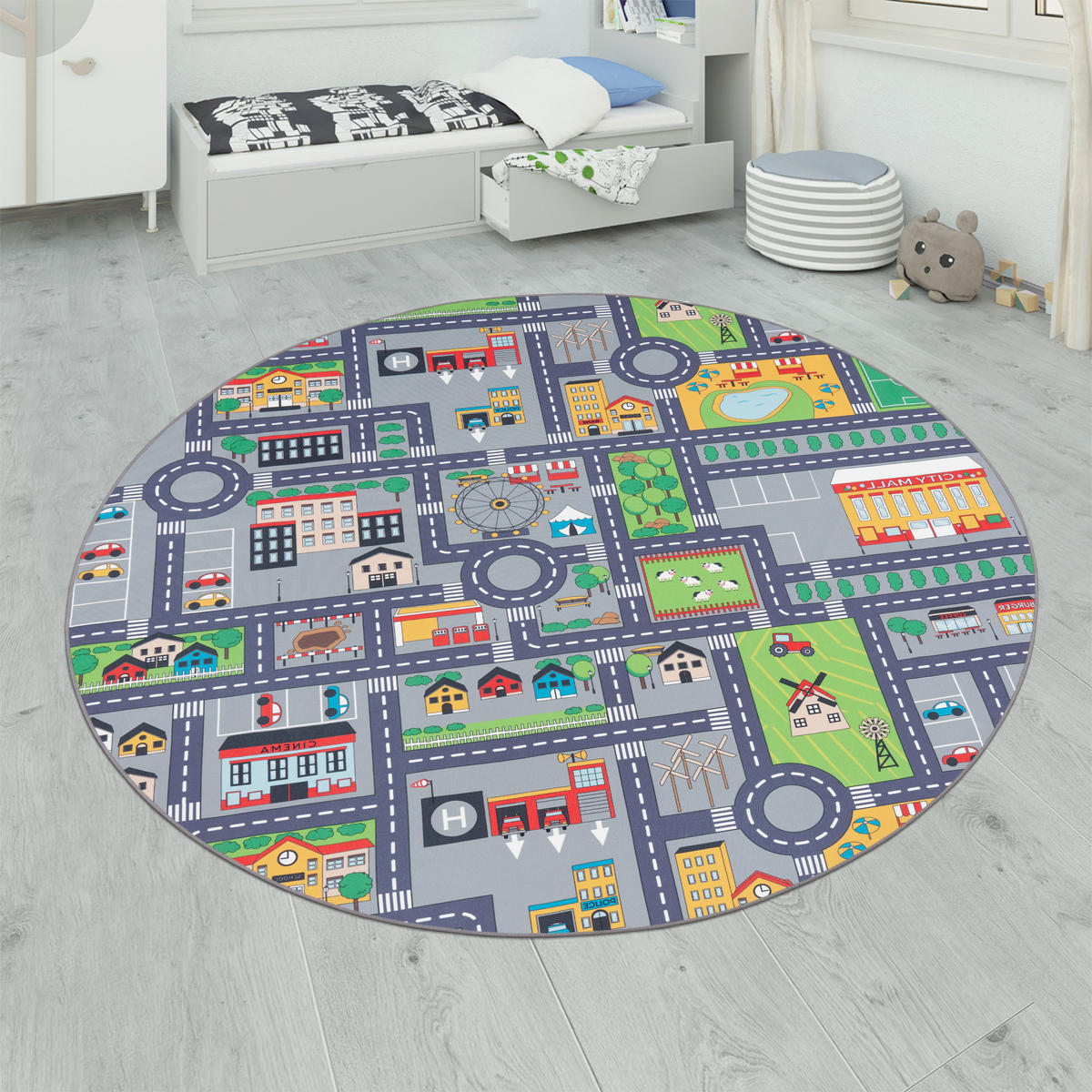 KINDERTEPPICH 200/200 cm Bino 577 - Grau, Textil (200/200cm) - Paco Home