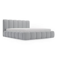 POLSTERBETT Cloud 200x200 Hellgrau - Hellgrau, Textil (200/200cm) - Graingold