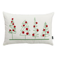 KISSENHÜLLE Holiday Cheer 60x40 cm - Weiß, Textil (60/1cm) - Dekoria
