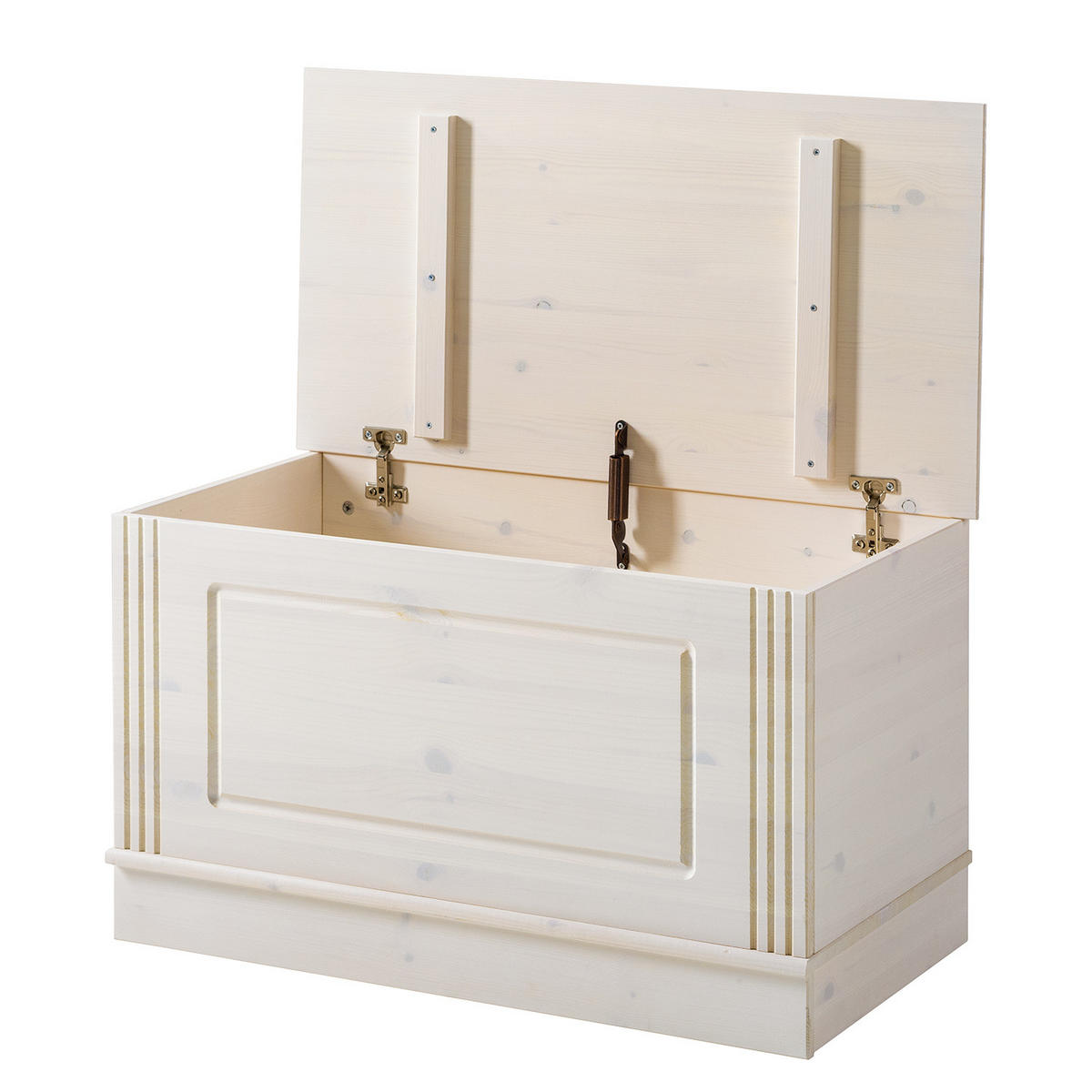 GARDEROBENBANK - Kiefer massiv - Kieferfarben, Holz (80/45/42cm) - home24