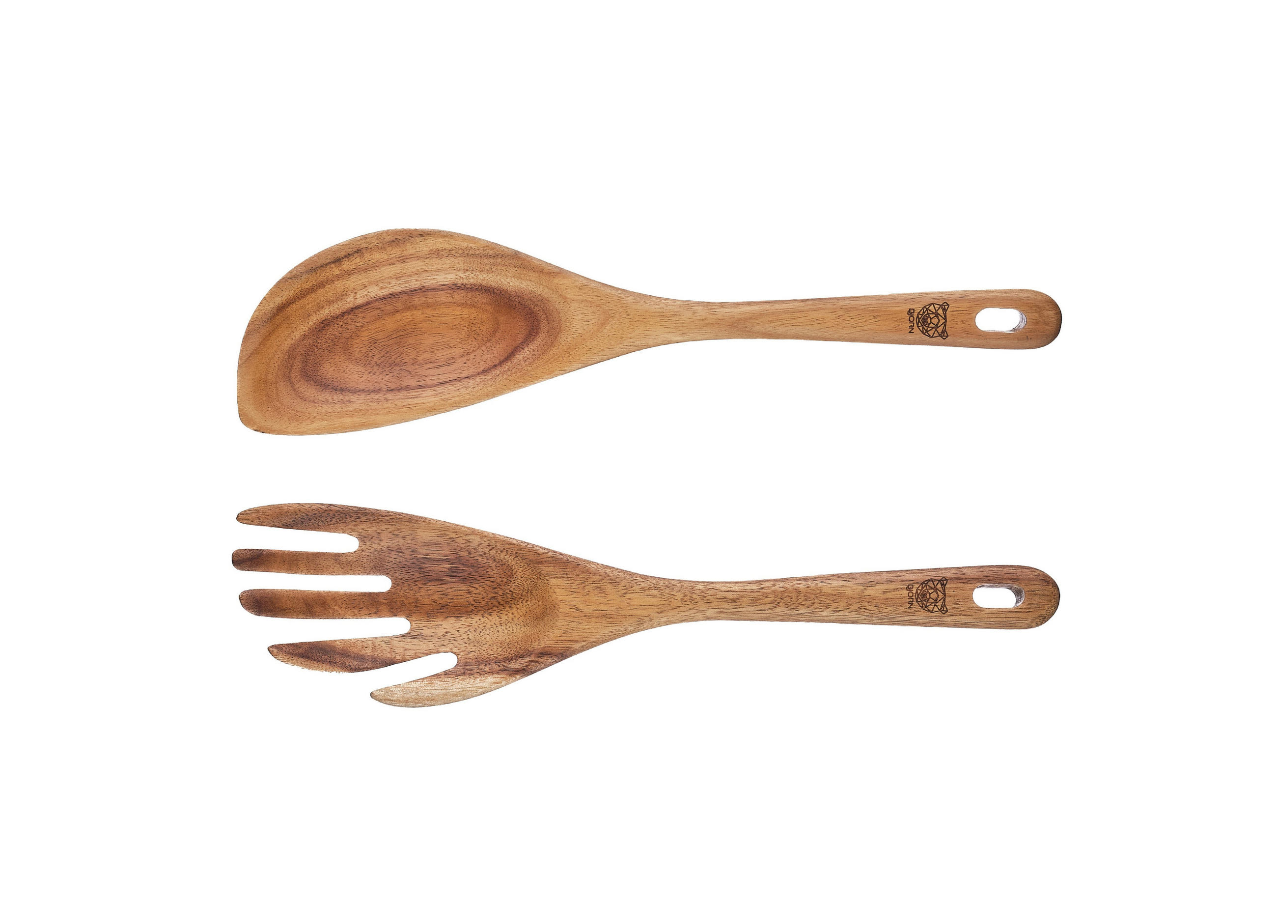 SALATBESTECK aus Akazienholz SKOV - Braun, Holz (26cm) - Björn