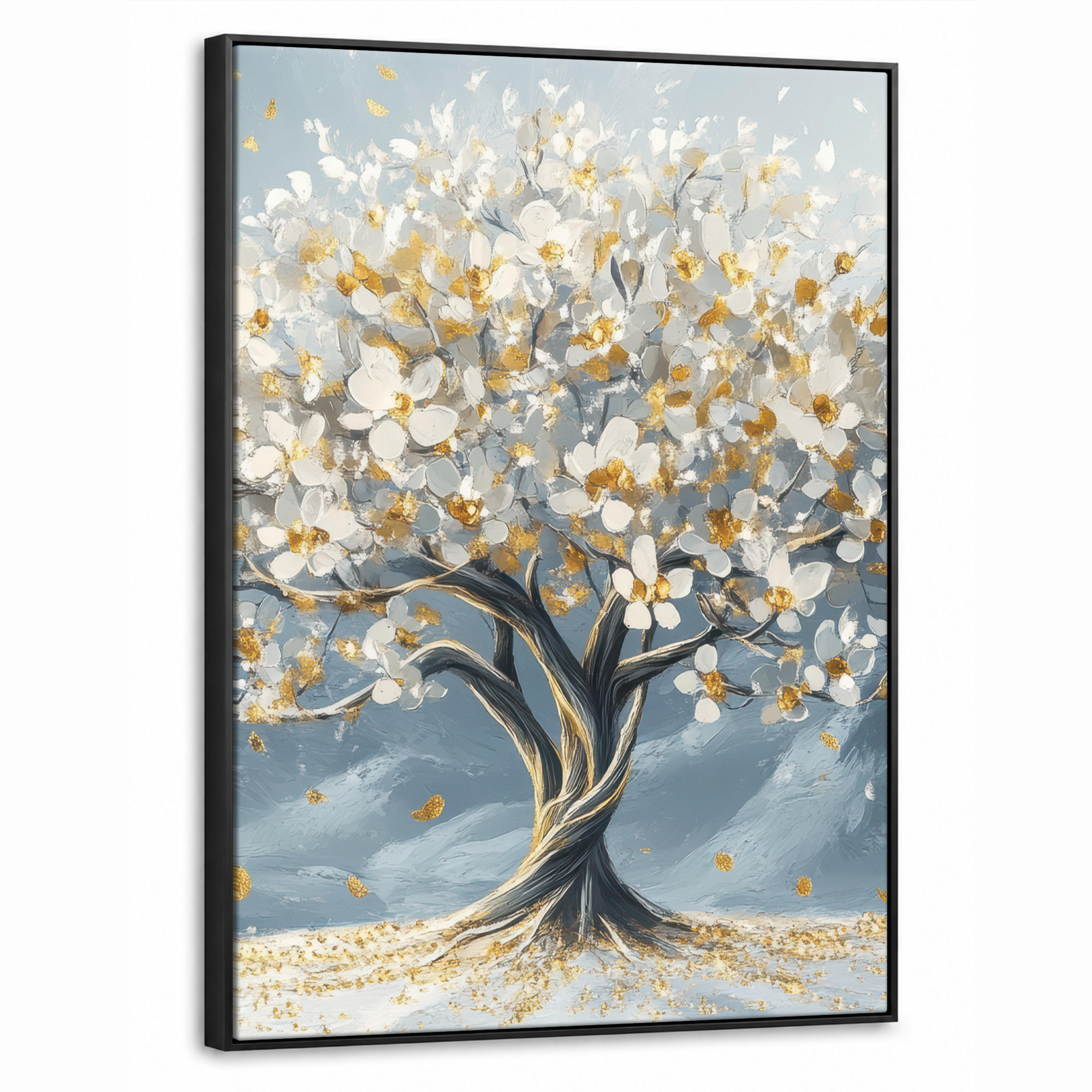 MuchoWow Leinwand Gold 50x70 cm