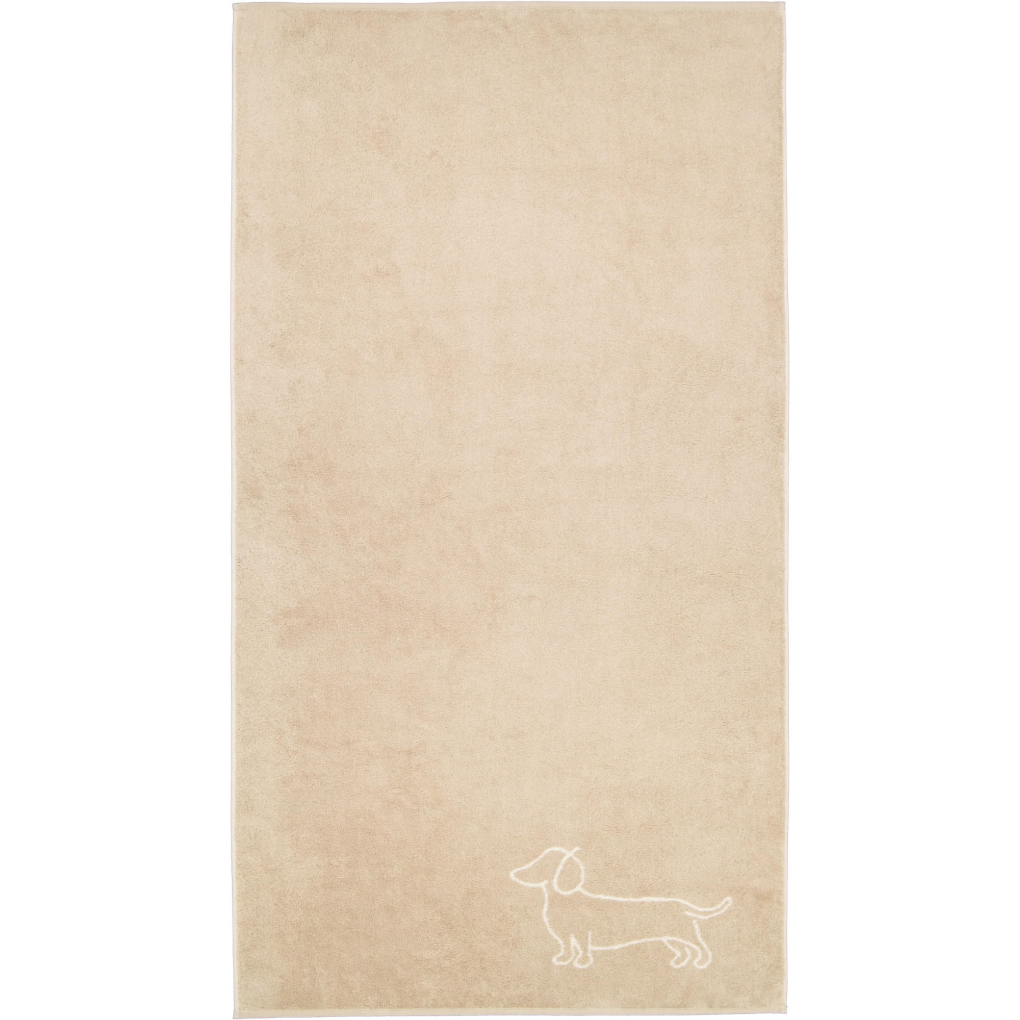 DUSCHTUCH WE LOVE DOGS COMPANION 6248 NATUR-BEIGE - 33 - Beige, Textil (80/150cm) - Cawoe