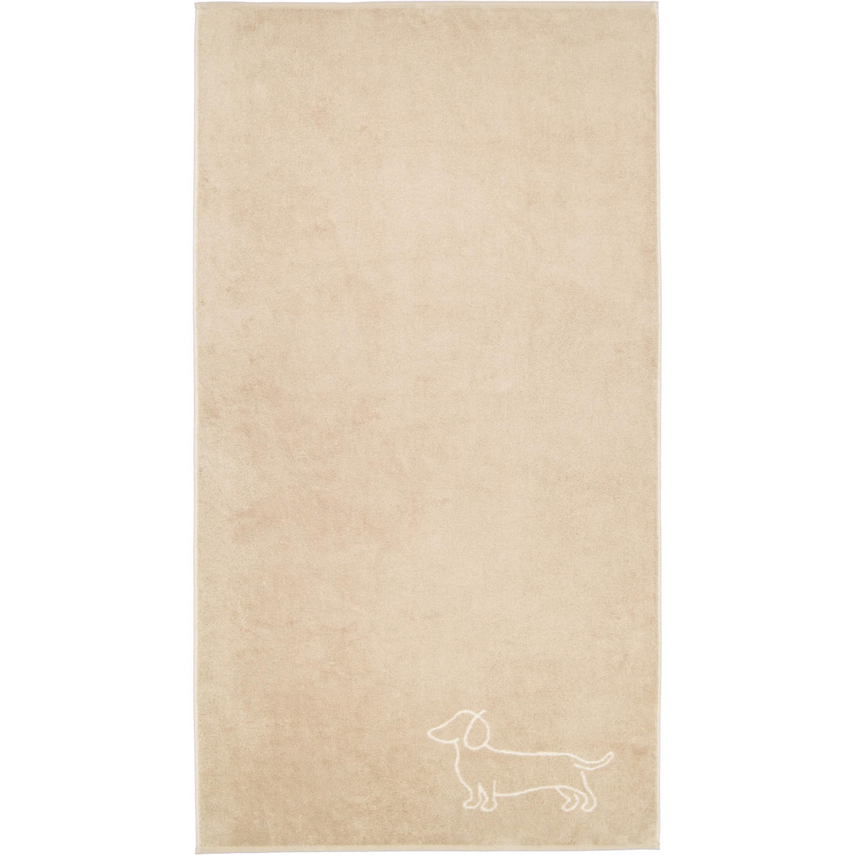 DUSCHTUCH WE LOVE DOGS COMPANION 6248 NATUR-BEIGE - 33 - Beige, Textil (80/150cm) - Cawoe