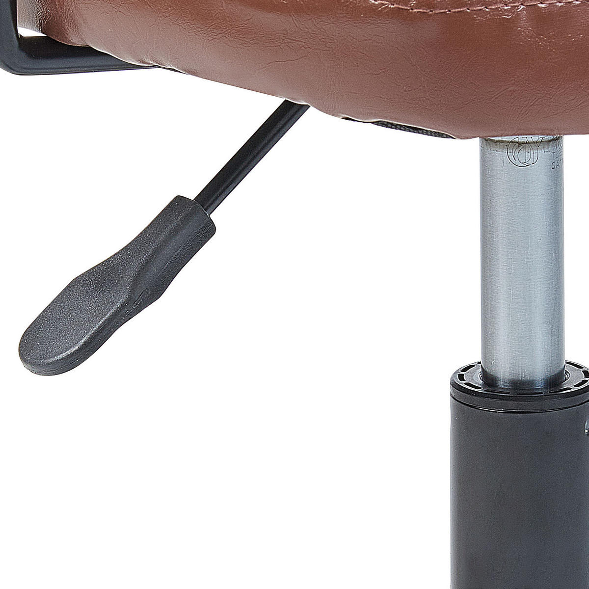 BÜROSTUHL Kunstleder Braun Algerita - Braun, Textil/Metall (62/77/62cm) - Beliani