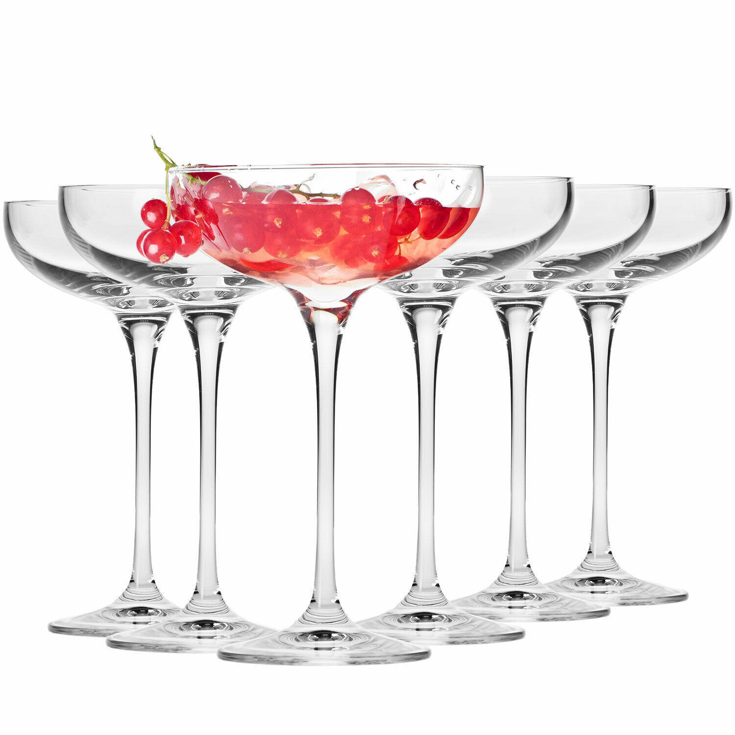 SEKTGLÄSER, 6er-Set, 280 ml - Transparent, Glas (0.28L) - Krosno Glass