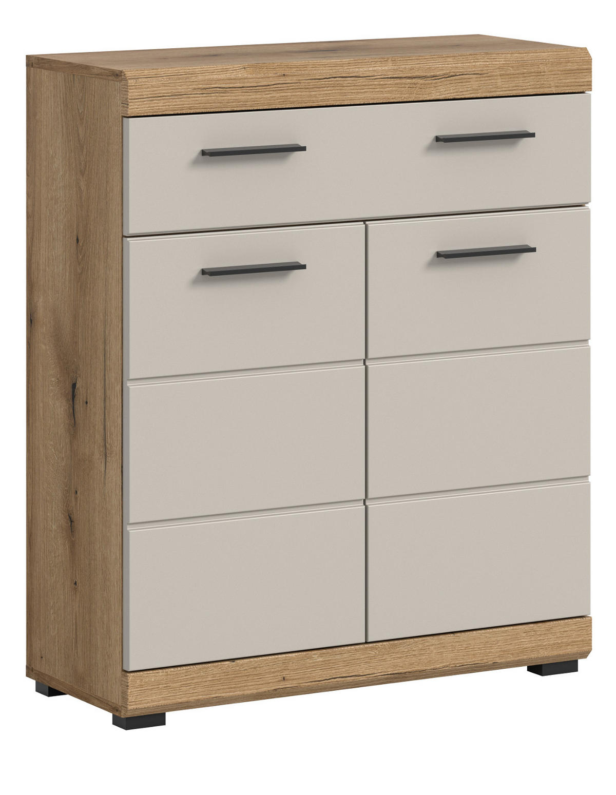 BADKOMMODE Sand Kashmir, Evoke Eiche, Badschrank mit viel Stauraum - Kaschmir/Eichefarben, Holzwerkstoff/Kunststoff (74/88/31cm) - Inn.Furn