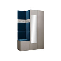 GARDEROBEN-SET Orion XXVI - Kaschmir/Blau, Holzwerkstoff/Kunststoff (116/186/46cm) - MIRJAN24