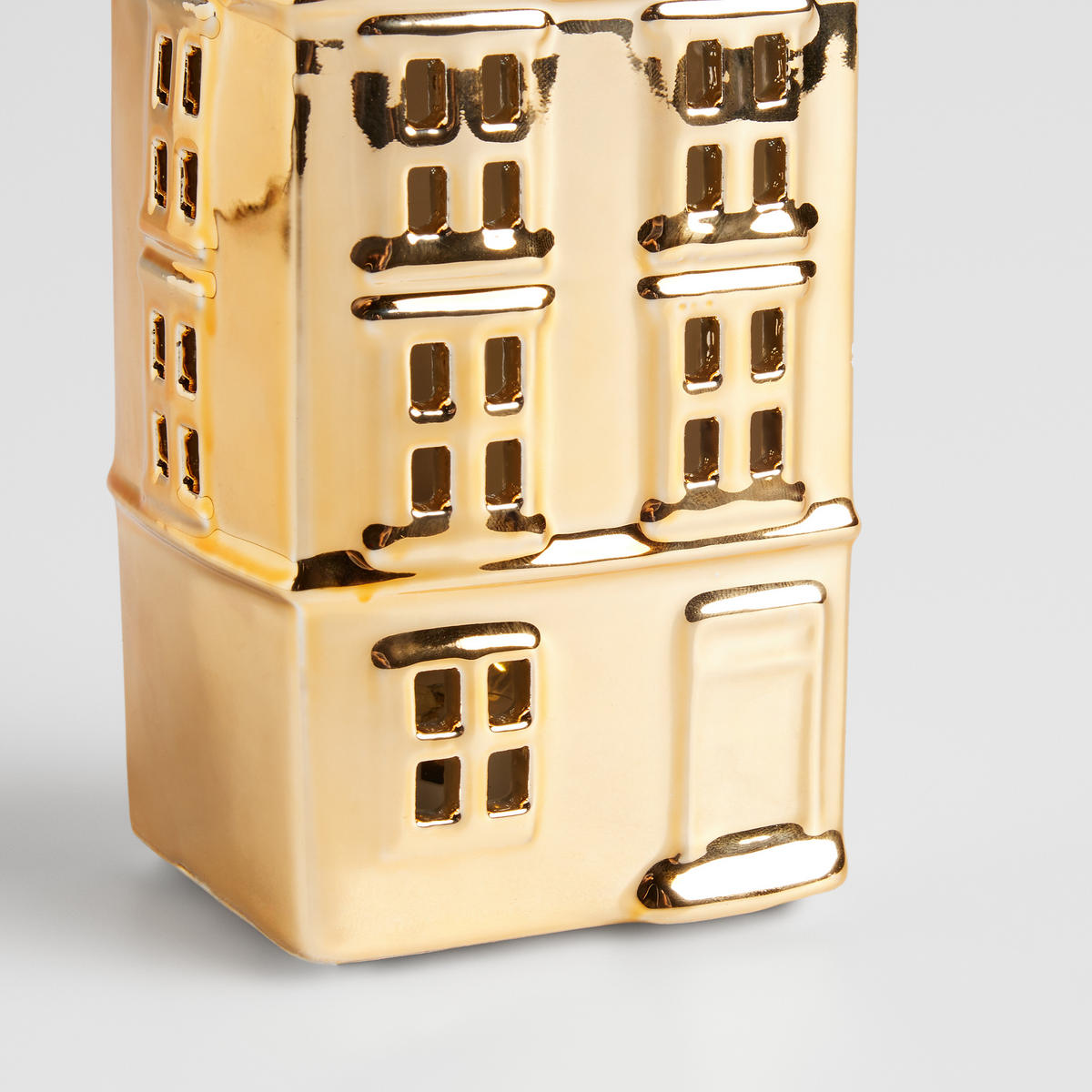 LEDFIGUR Tarik, Gold, 15x6x7 cm, Dekorative Weihnachtsdeko - Goldfarben, Keramik (6/15/7cm) - home&you