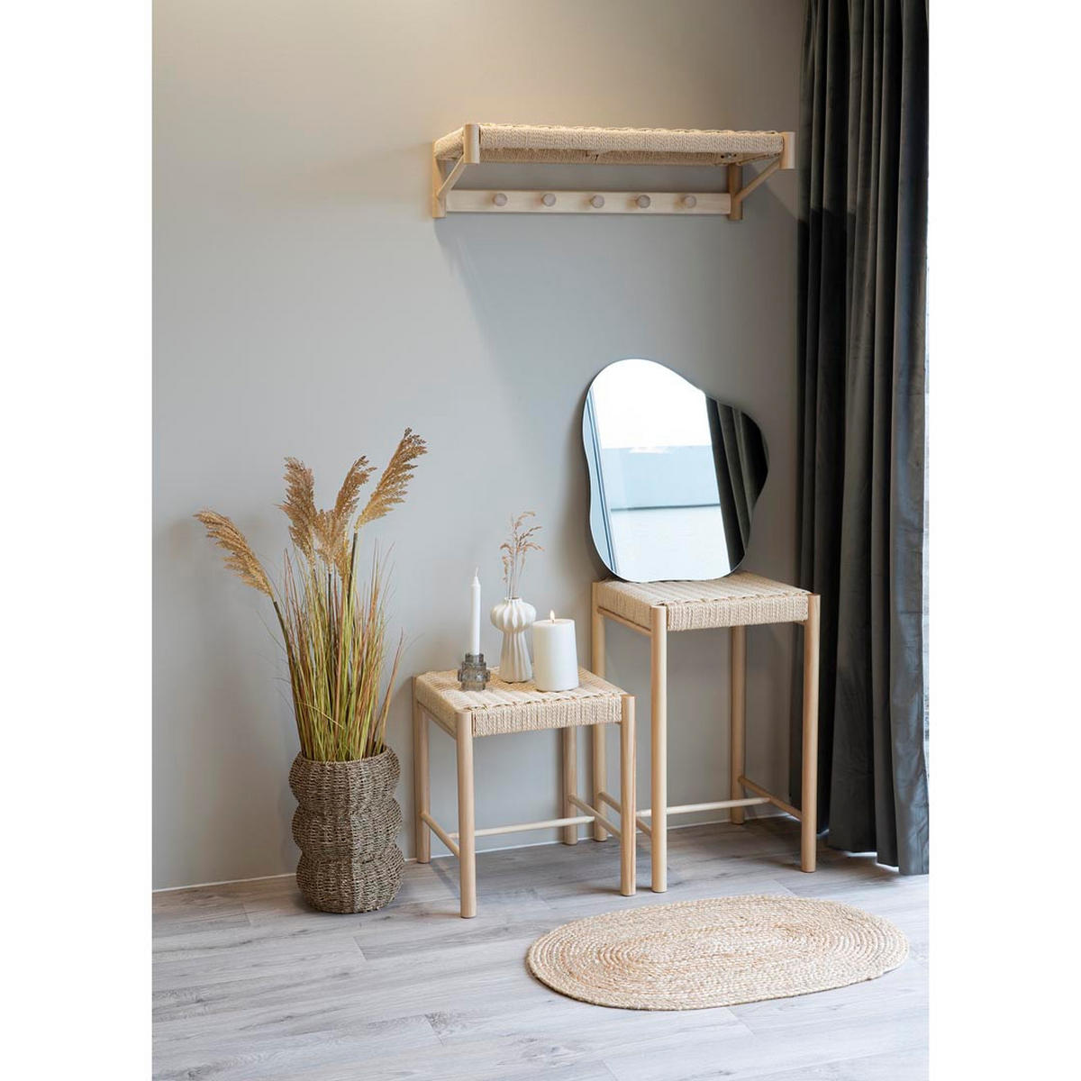 BARHOCKER natur - Braun, Holzwerkstoff (42/67/42cm) - ebuy24