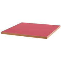 TISCHPLATTE quadratischer 60 cm, Rot - Rot, Holz (60/2.5/60cm) - Oviala