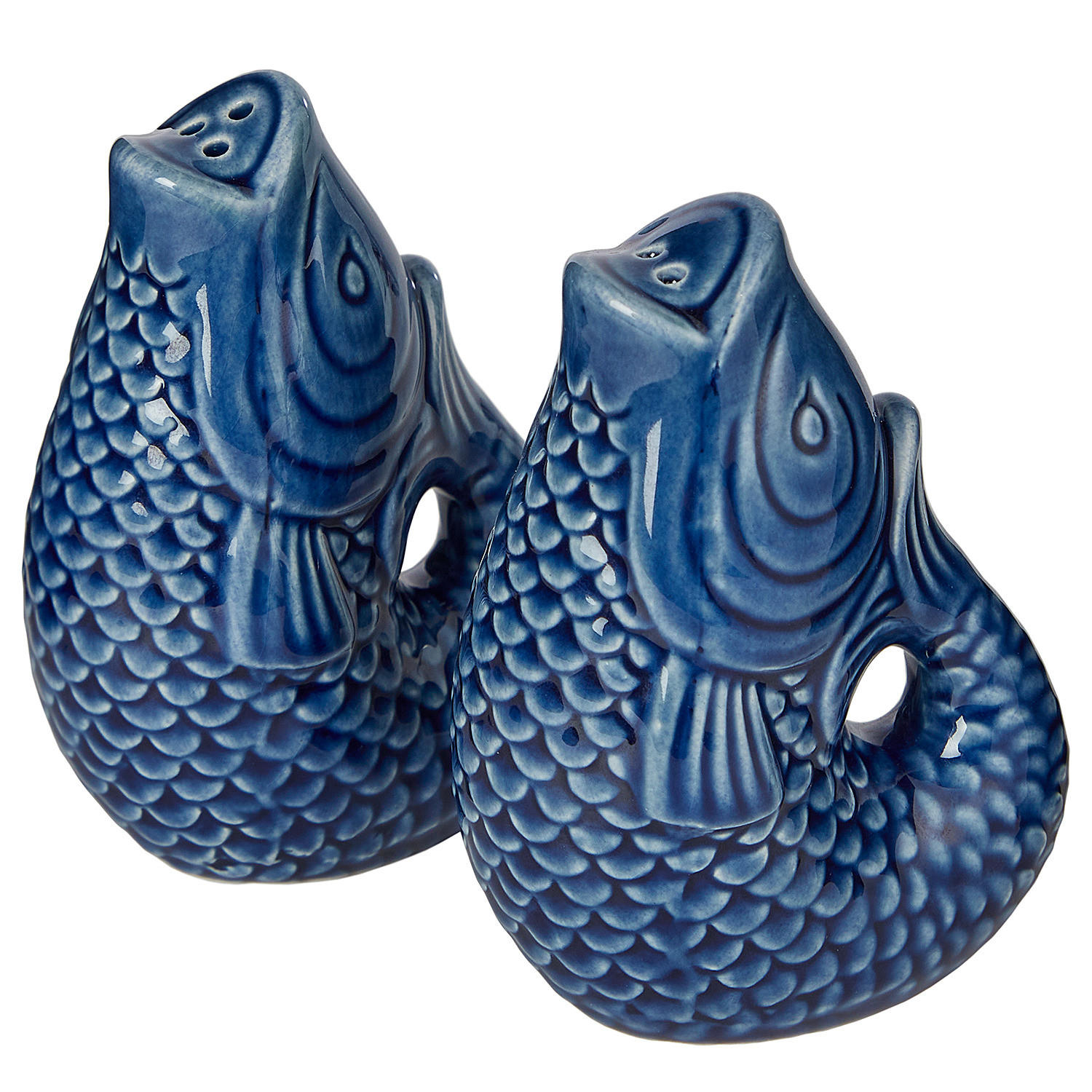 SALZ- & PFEFFERSTREUER (2-teilig) SALT & PEPPER - Blau, Stein (4/9/7cm) - Butlers