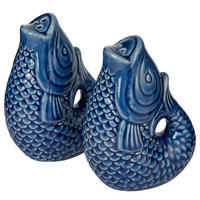 SALZ- & PFEFFERSTREUER (2-teilig) SALT & PEPPER - Blau, Stein (4/9/7cm) - Butlers