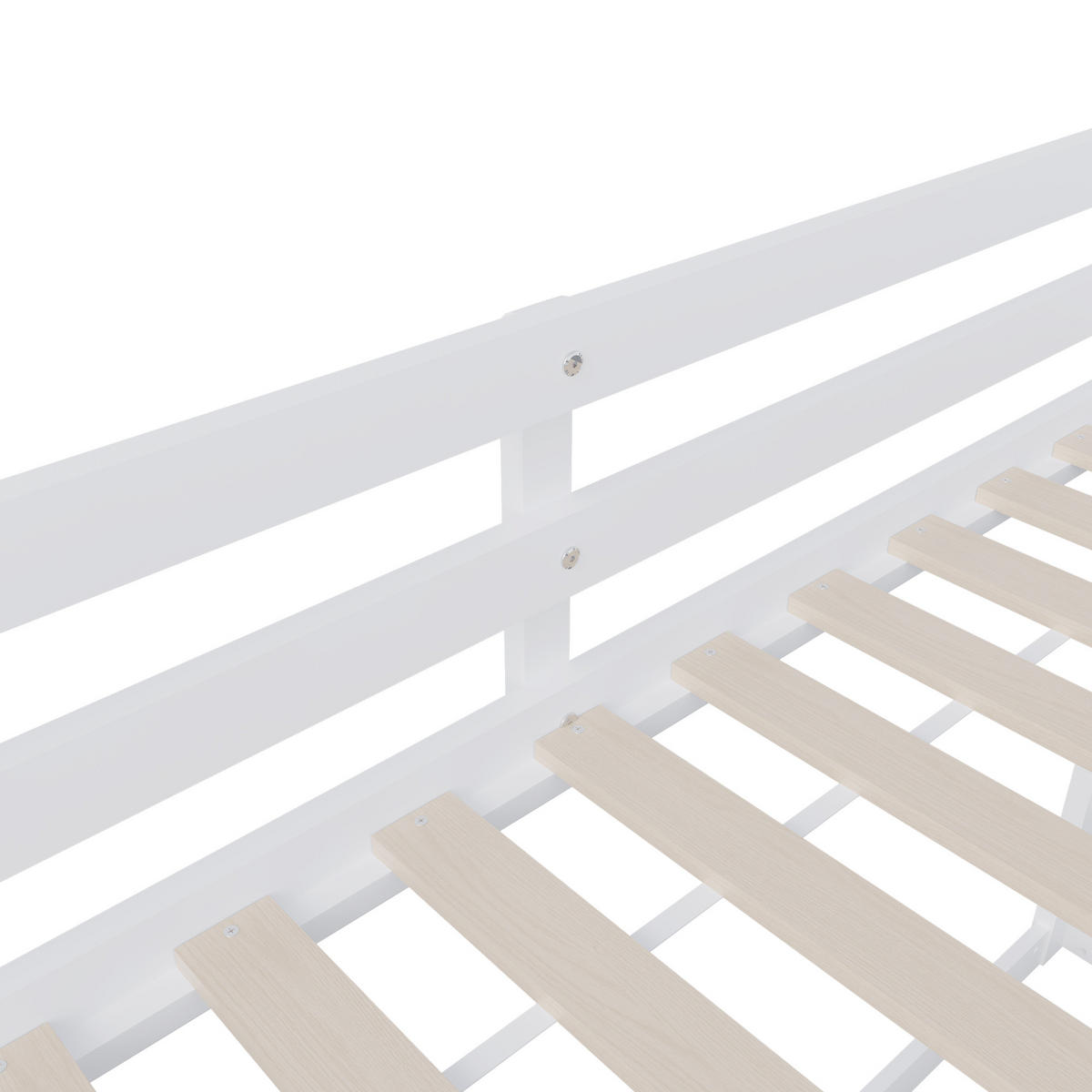 ETAGENBETT 90x200cm Treppe und Rutsche, Weiß - Weiß, Holz (90/200cm)