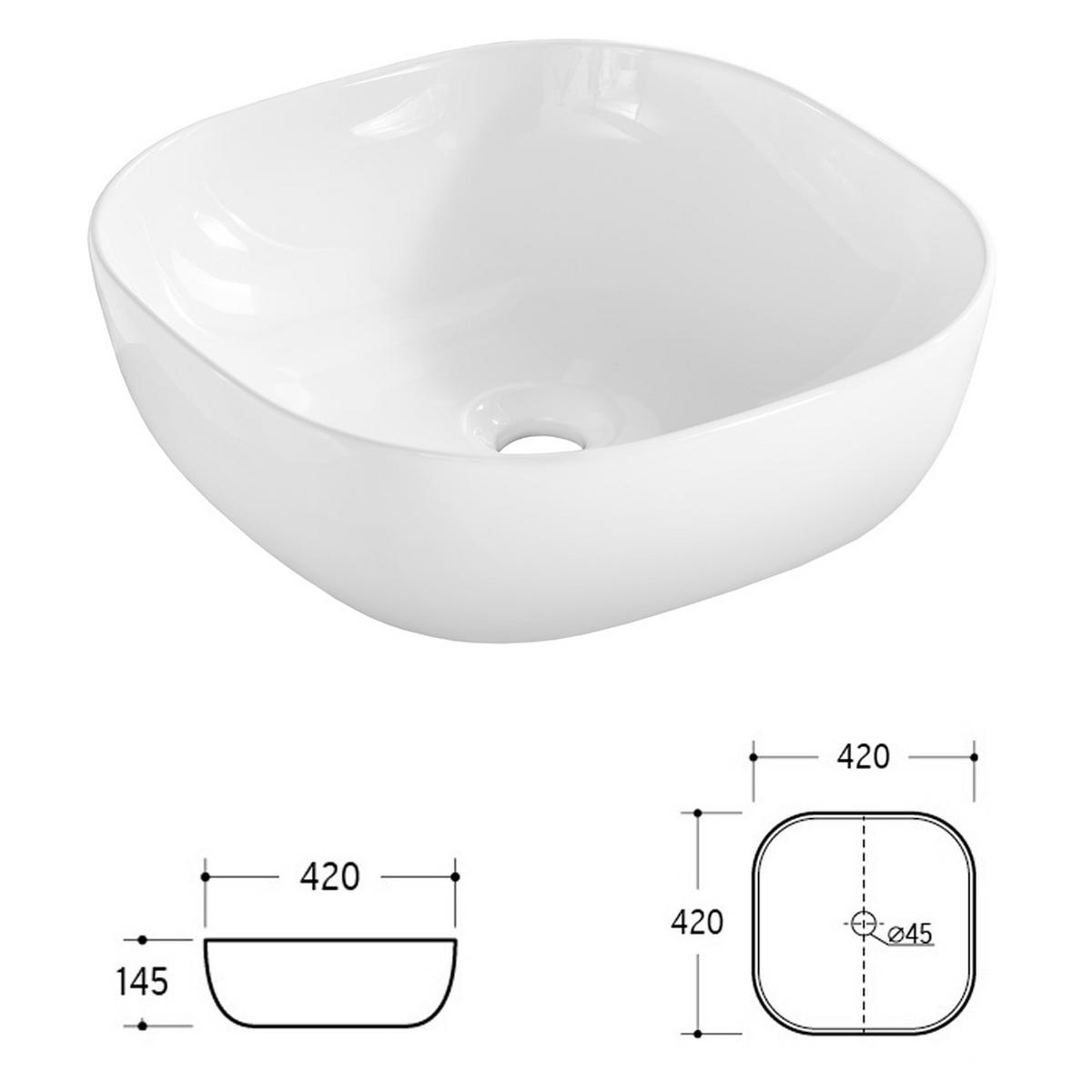 WASCHTISCH Toskana-56 - Weiß, Holzwerkstoff (141/75/46cm) - Lomado