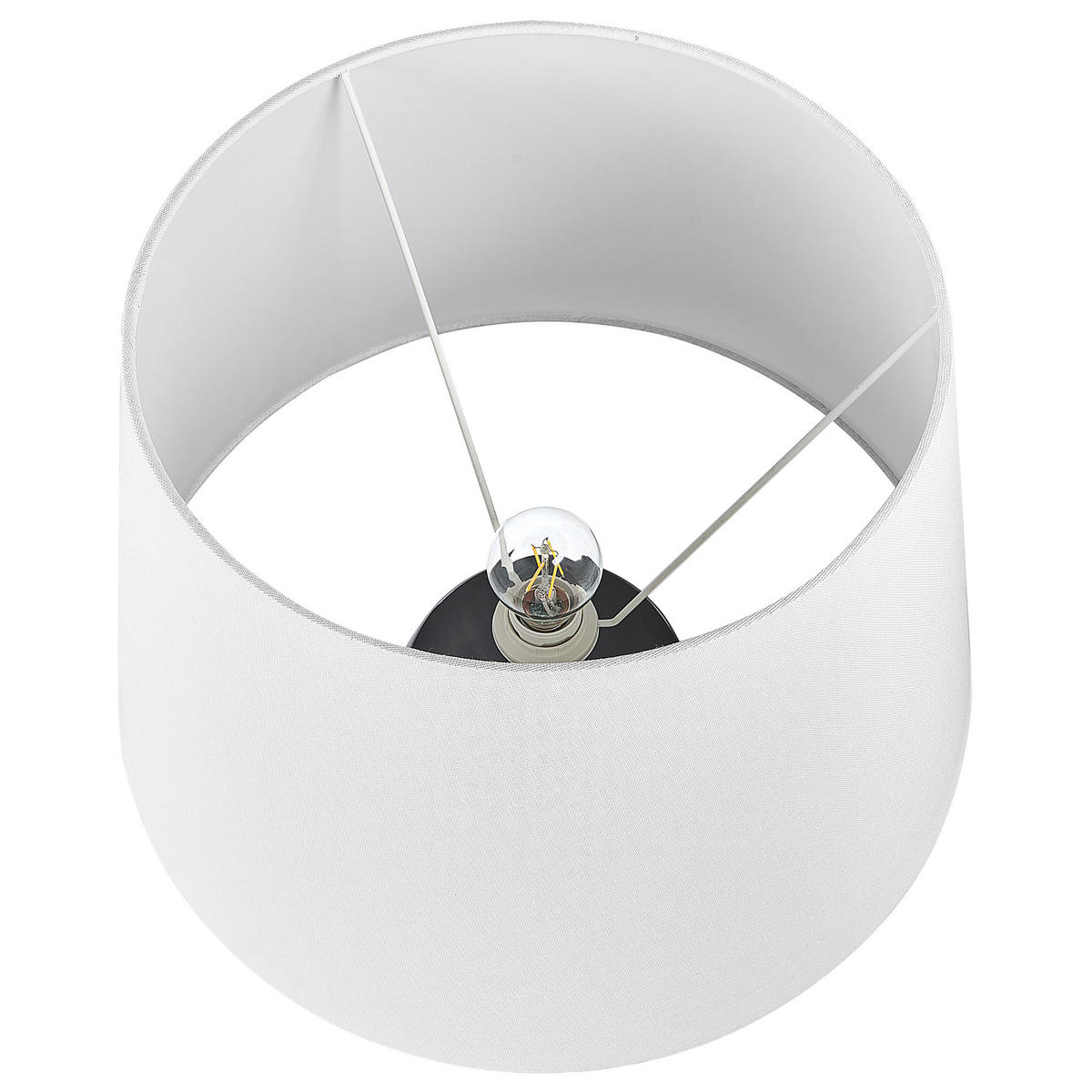 TISCHLAMPE Cidra 48/48/63 cm - Grau, Keramik (48/48/63cm) - Beliani