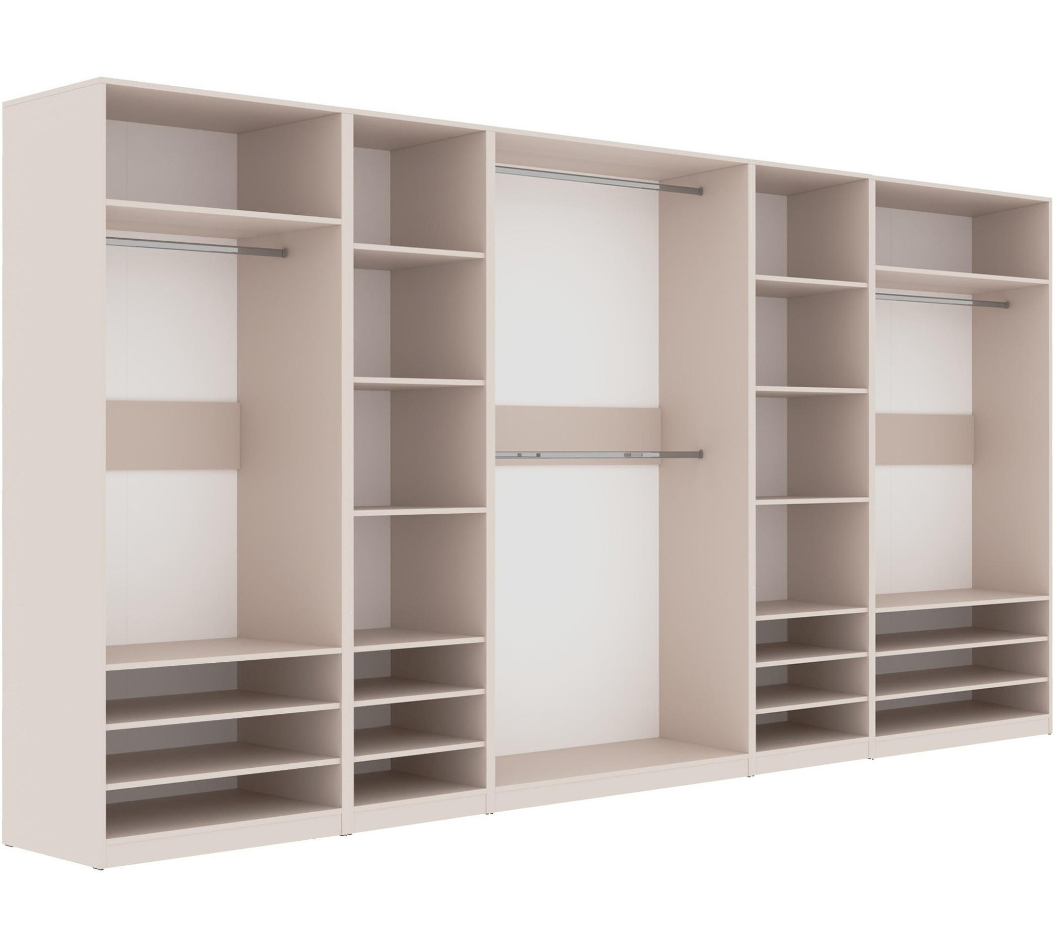 GARDEROBENSCHRANK OFFEN TRES X/C CASHMERE 360/206/51 cm - Kaschmir, Holzwerkstoff (360/206/51cm) - Marmex Möbel