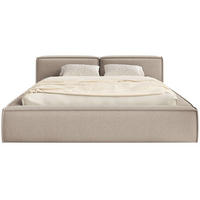 POLSTERBETT Tilves Slim Beige 160x200 cm - Beige/Schwarz, Kunststoff/Textil (160/200cm) - Selsey