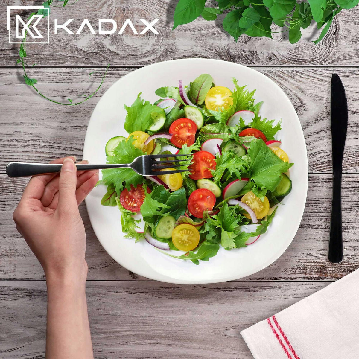 KADAX Speisetellerplatten 28cm Weiß 3 Stk - Weiß, Glas (28/2.1/25.8cm) - KADAX