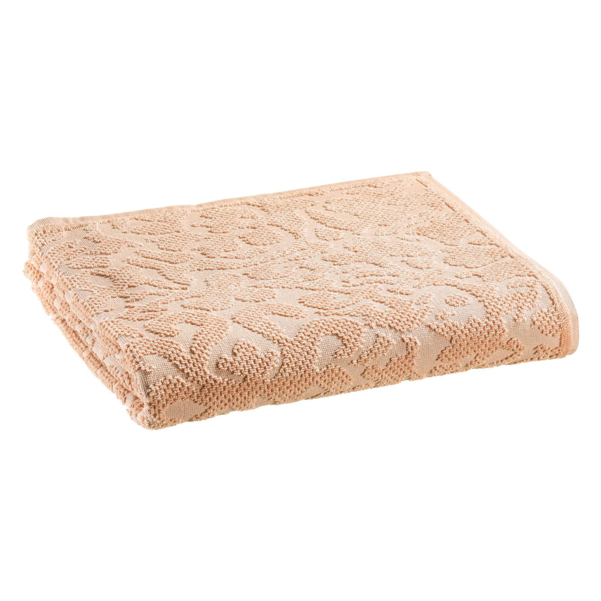 DUSCHTUCH Gilda weißdorn 70 x 130 cm - Rosa, Textil (70/130cm) - Vivaraise