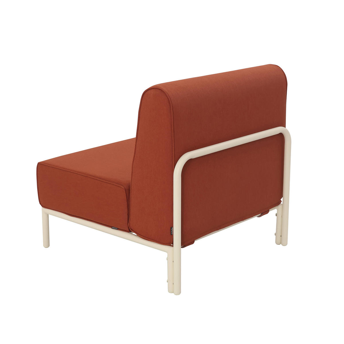 GARTENSOFA mit 2 Sitzplätzen, Terrakotta - Rot, Textil (80/78/144cm) - Oviala