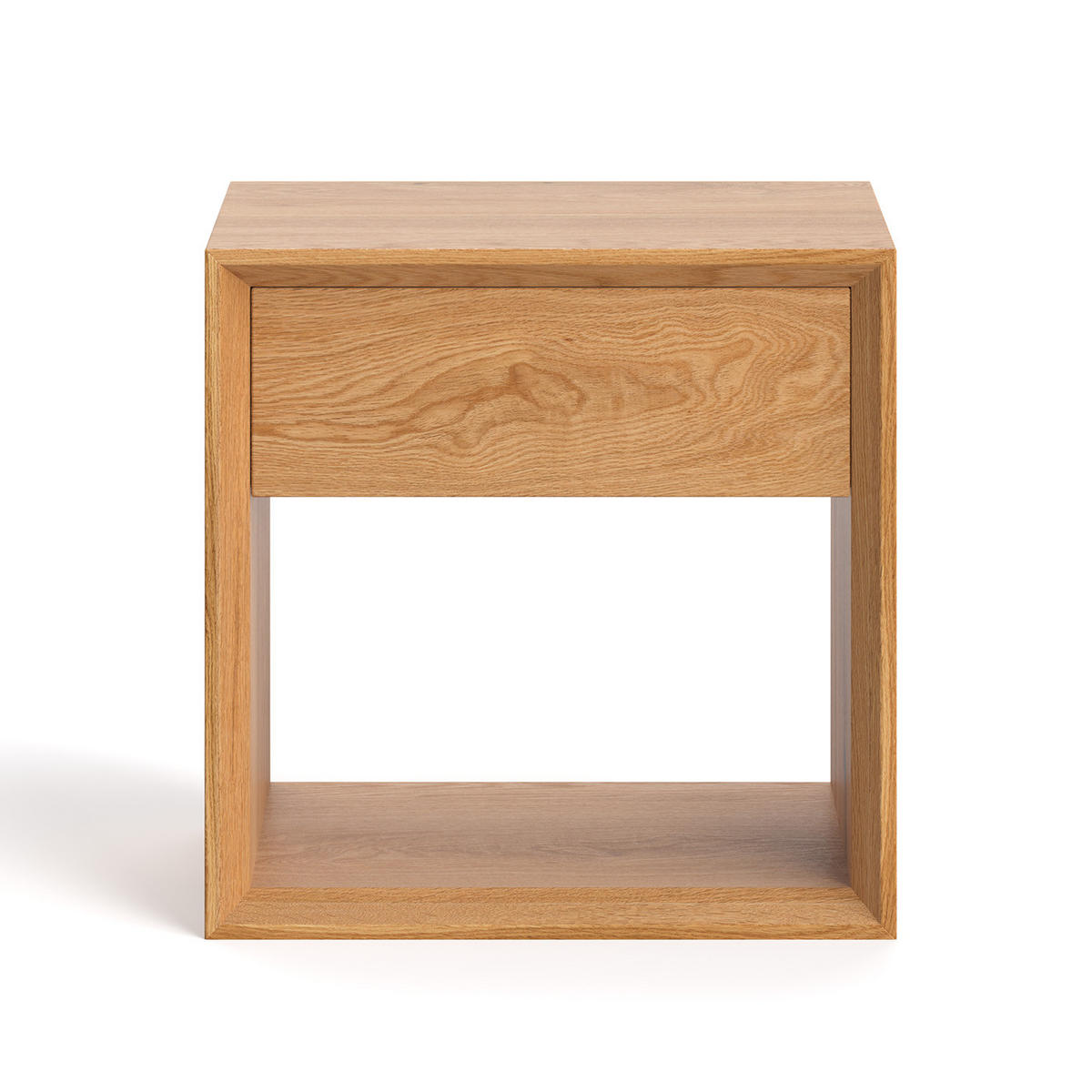 NACHTTISCH Modena aus massivem Eichenholz - Eichefarben/Naturfarben, Holz (50/50/40cm) - Danzz