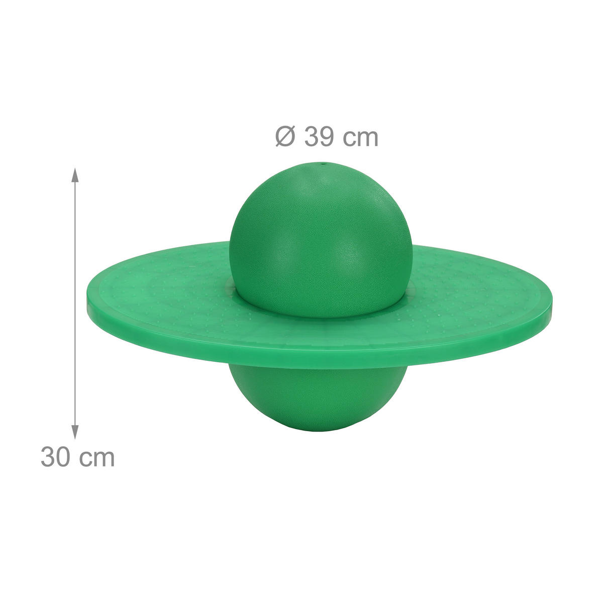 POGO Ball - Grün, Kunststoff (39/28cm) - Relaxdays