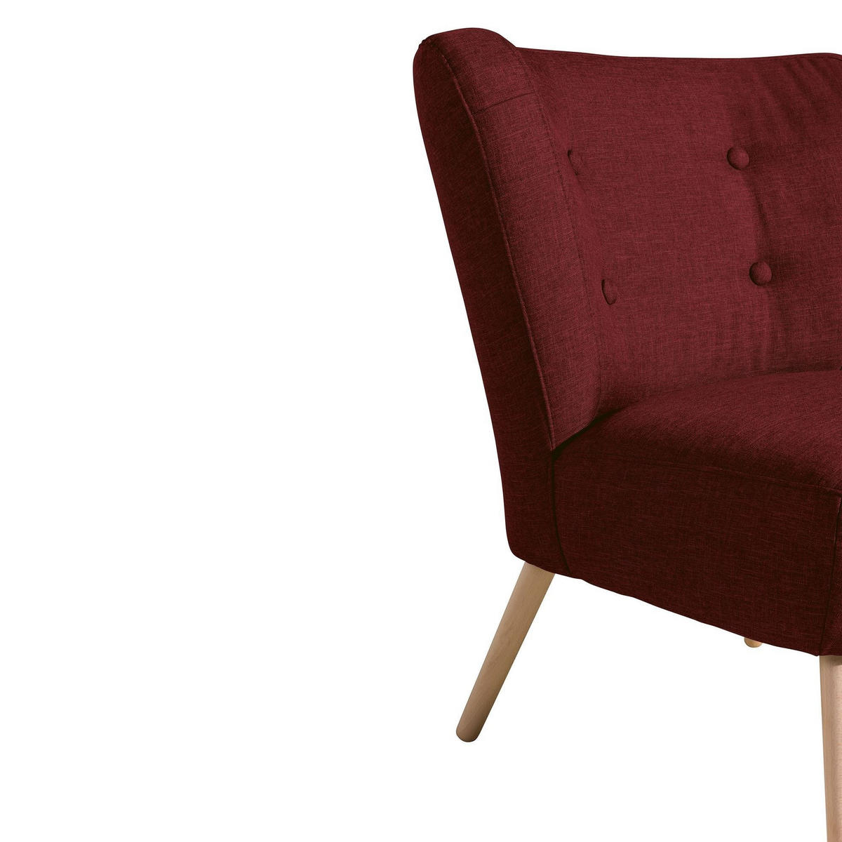 SESSEL Kassi Bezug Flachgewebe Buche natur / rot - Rot, Kunststoff (69/80/68cm) - 58aufmkessel