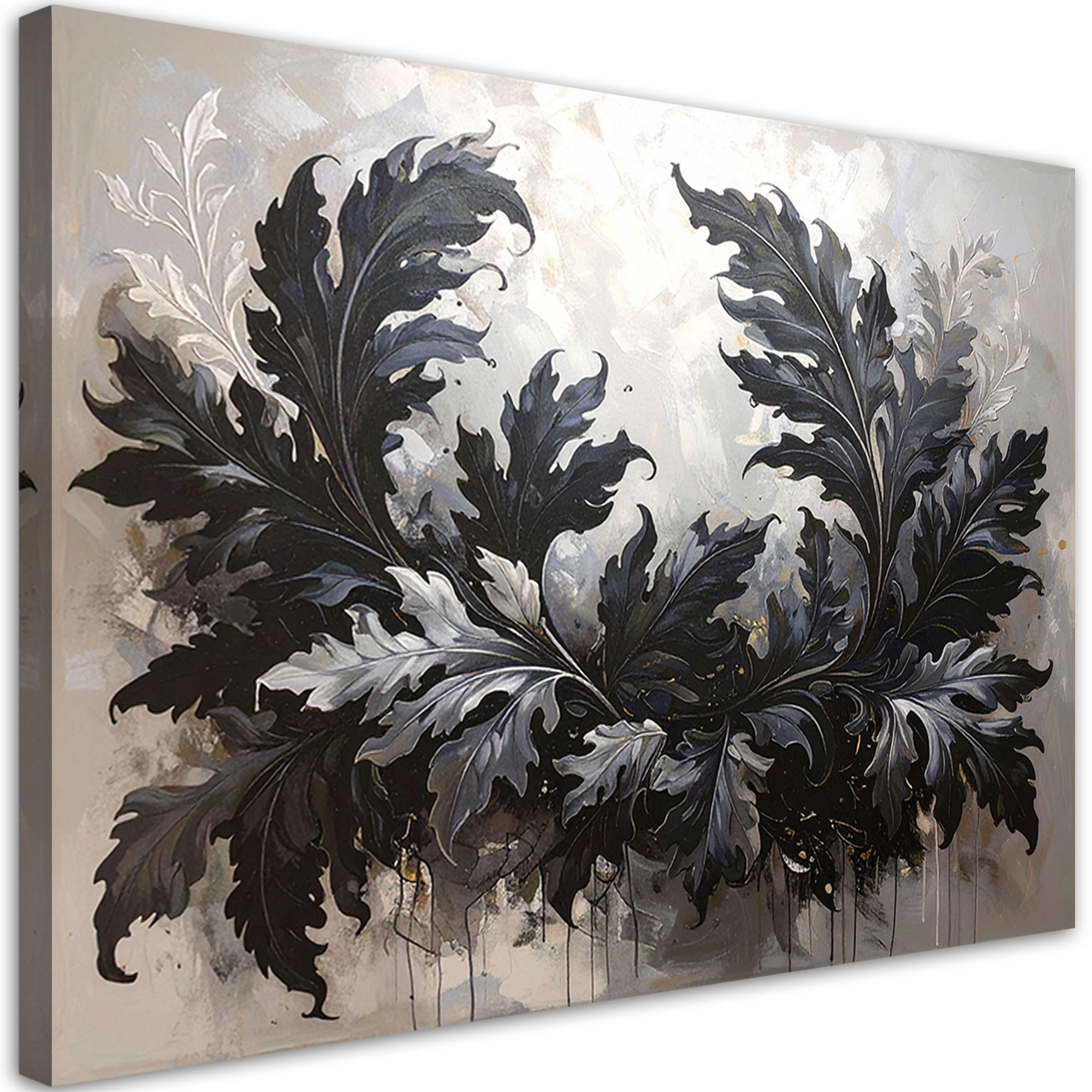 Feeby Wandbild, Schwarz 30x20 cm