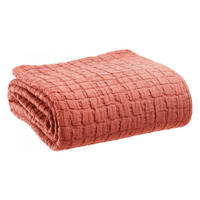 WURFDECKE Swami pfirsich 180 x 260 cm - Rosa, Textil (180/260cm) - Vivaraise