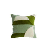 DEKOKISSEN Tofna Grün 45/45/10 cm - Grün, Textil (45/45cm) - Light & Living