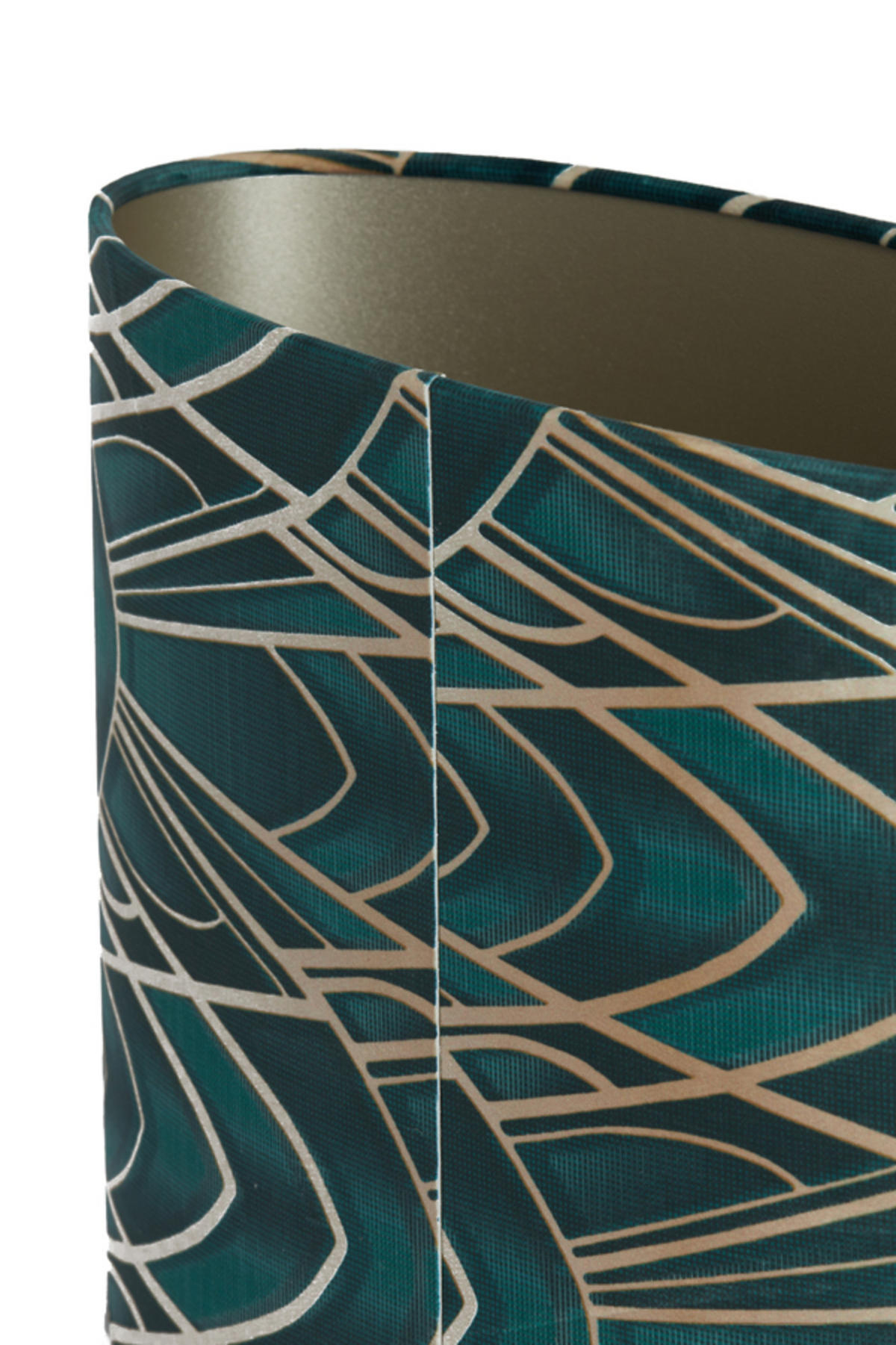 LAMPENSCHIRM Tiara Grün 38/17,5/28 cm - Grün, Textil (38/17.5/28cm) - Light & Living