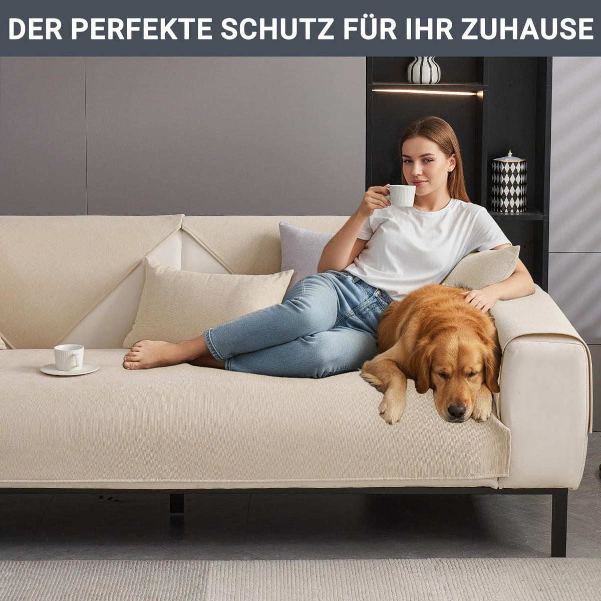 SOFAÜBERWURF Beige 90 x 180 cm 1 Stück - Beige, Textil (90/180cm) - Kaket