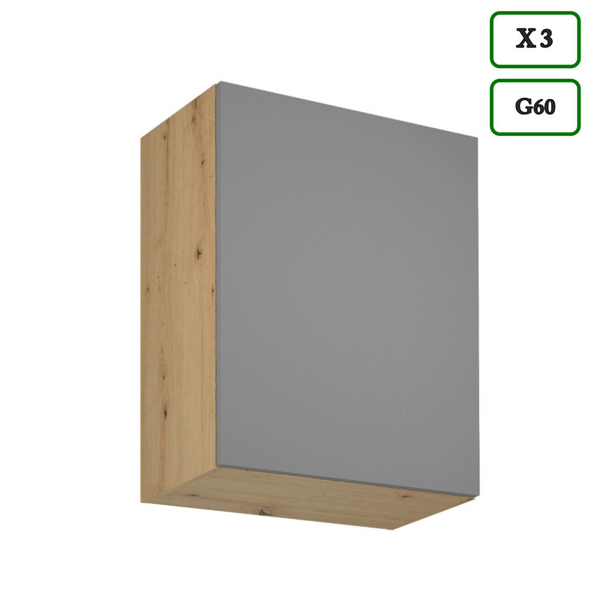 WINKELKÜCHE 330 cm - Langen K100-M330 - in Beige/Matt - Beige, Holz (330/212/210cm)