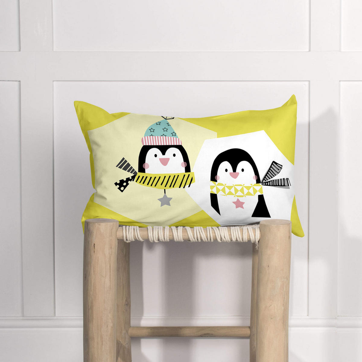 KISSENBEZUG winter 50x30 cm mehrfarbig - Multicolor, Textil (50/30cm) - Happy Friday