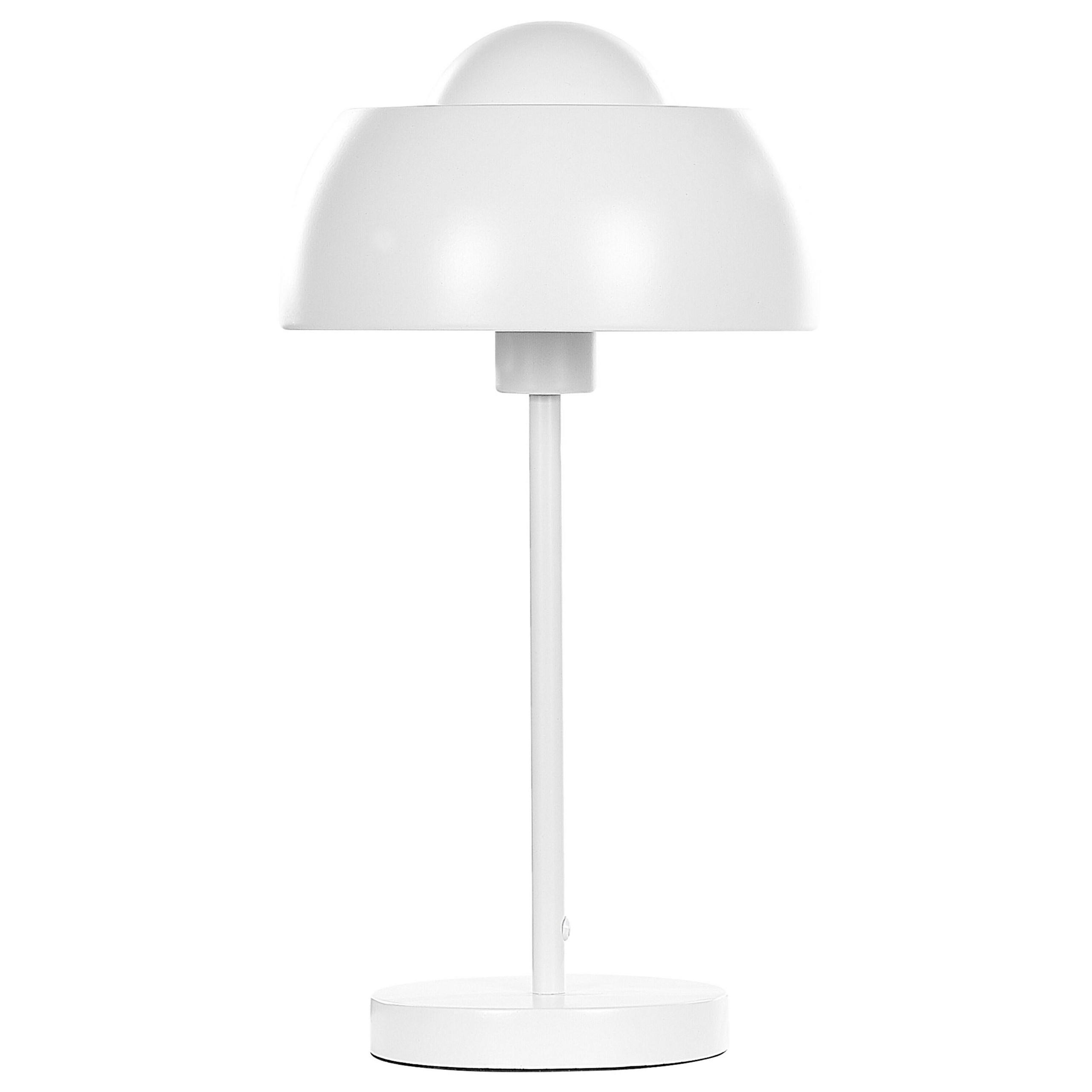 TISCHLEUCHTE Senette 24/24/44 cm - Weiß, Metall (24/24/44cm) - Beliani