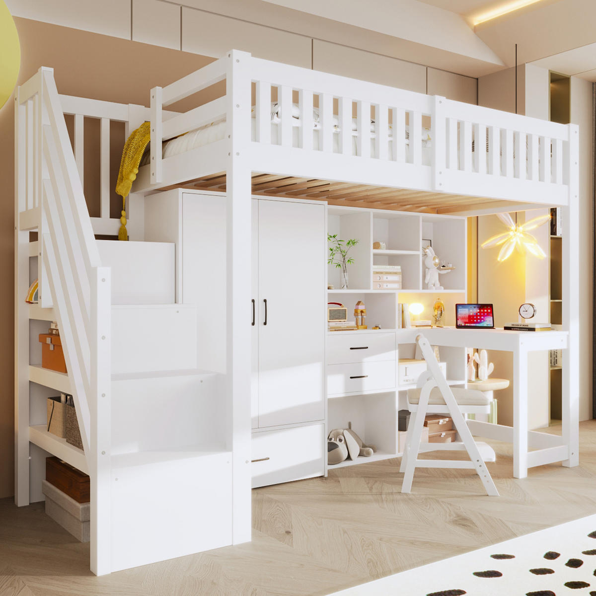 HOCHBETT 90/200 cm Weiß - Weiß, Holz - Raumix