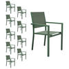 STÜHLE Salbeigrün 10er-Set - Grün, Kunststoff (57/89.5/56.5cm) - Happy Garden
