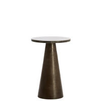 BEISTELLTISCH Ynez Braun Ø29/43 cm - Braun, Metall (29/29/43cm) - Light & Living
