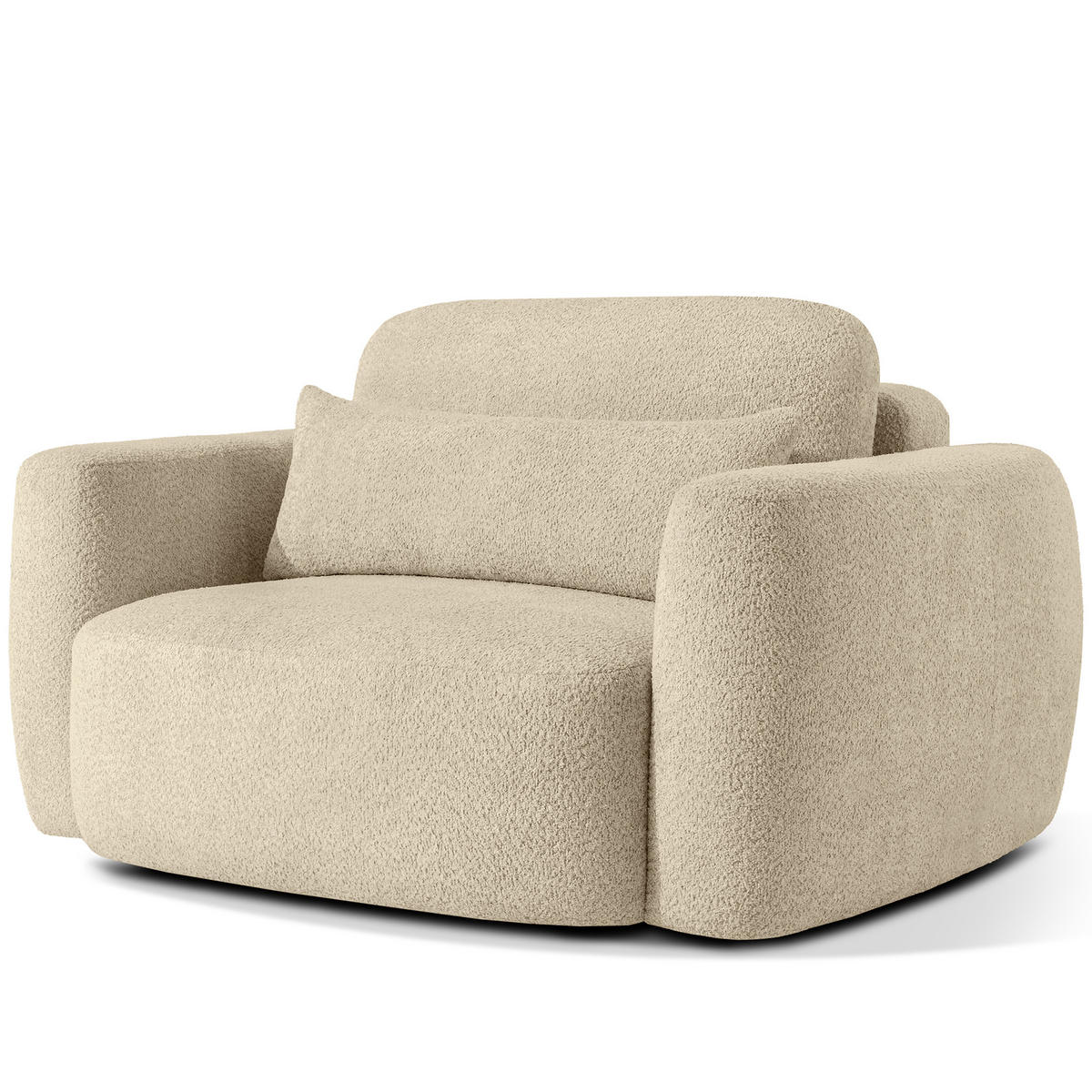 SESSEL ELOSA - Beige, Holz/Textil (145/85/115cm) - KONSIMO®