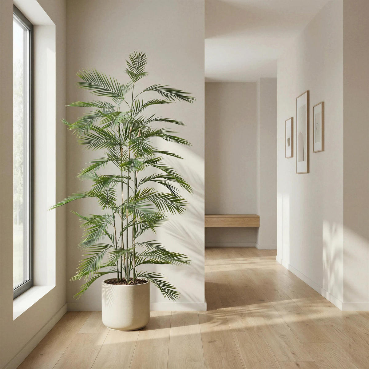 KUNSTBAUM Künstliche Bergpalme - Nolte 180 cm - Grün, Kunststoff (180cm) - aplanta