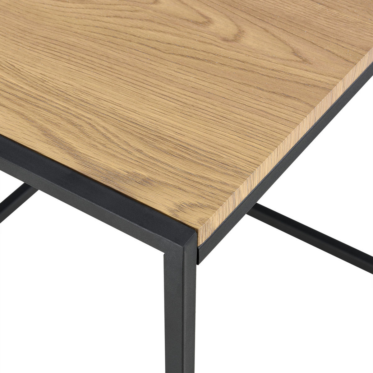 BEISTELLTISCH Ringsaker 3er Set - Eichefarben, Holzwerkstoff (35/35/35cm) - [en.casa]