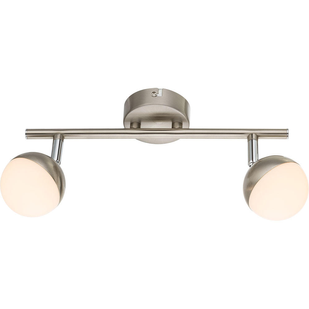 LED DECKENLEUCHTE Chrom Silber Acryl - Silberfarben, Metall (31.5/8/16.5cm) - Globo Lighting