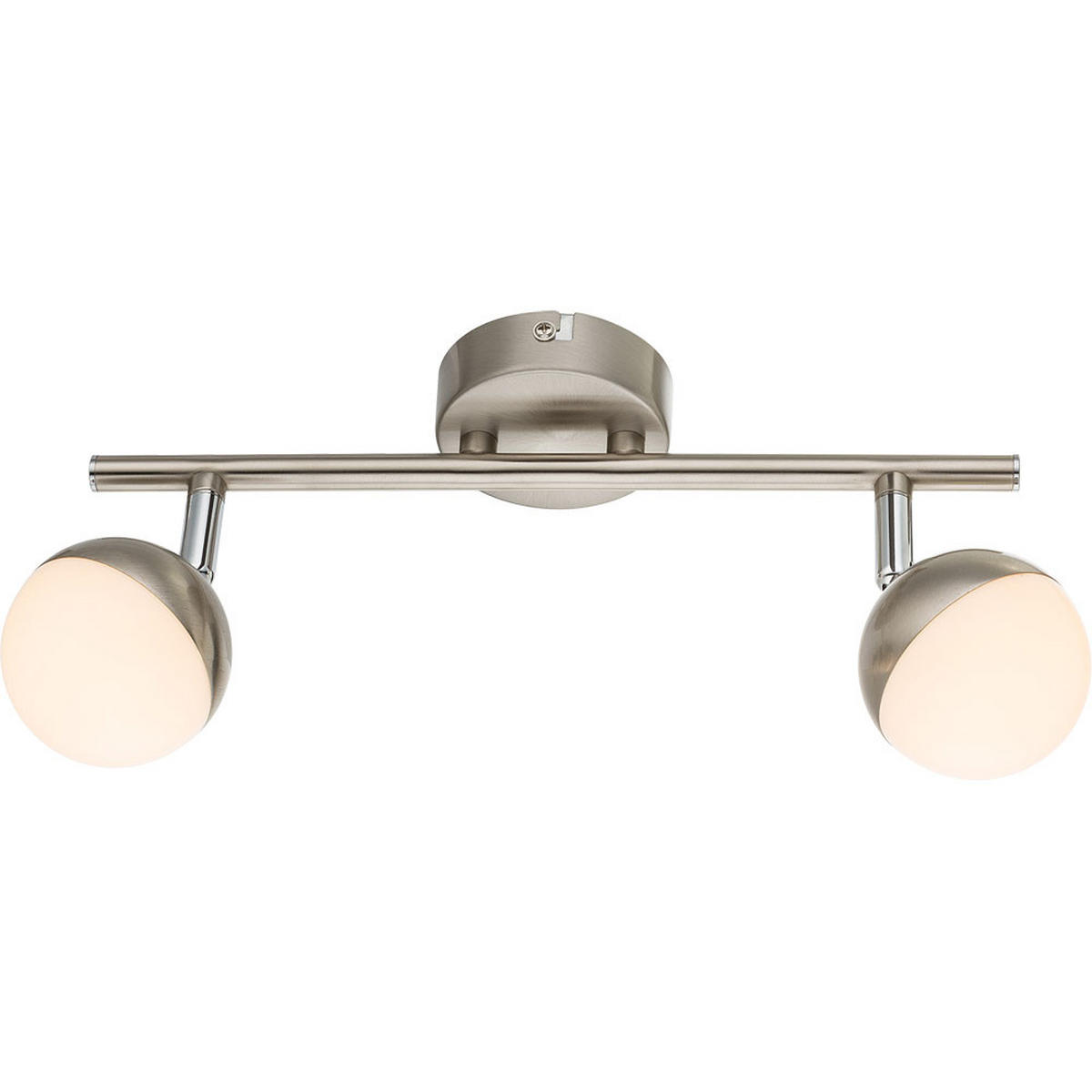 LED DECKENLEUCHTE Chrom Silber Acryl - Silberfarben, Metall (31.5/8/16.5cm) - Globo Lighting