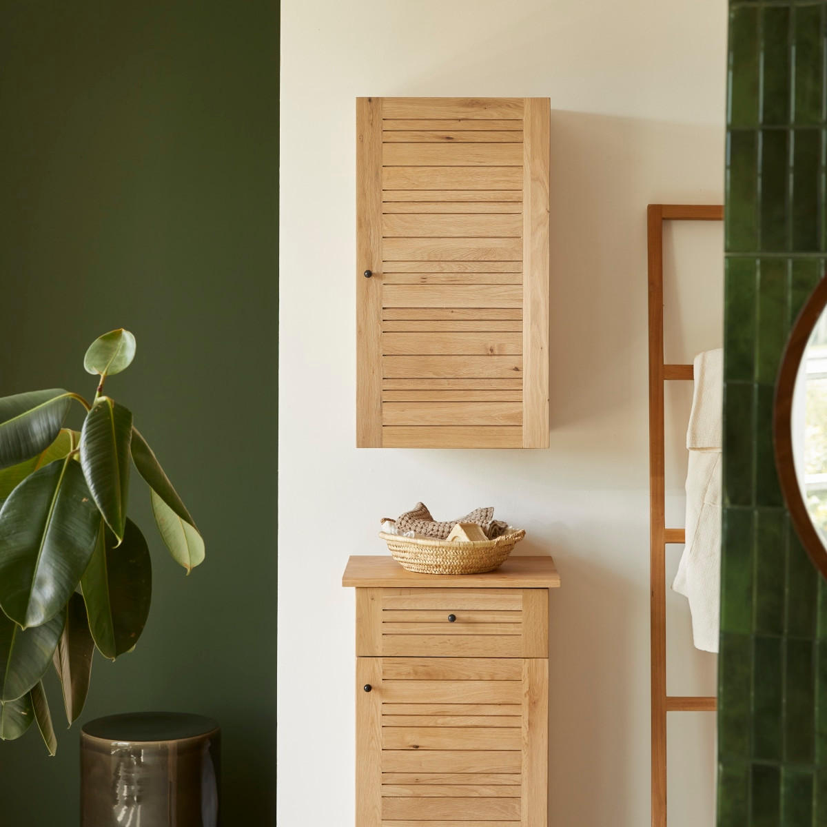 HOCHSCHRANK Soho Natur aus Eiche - Naturfarben, Holz (40/73/35cm) - Tikamoon