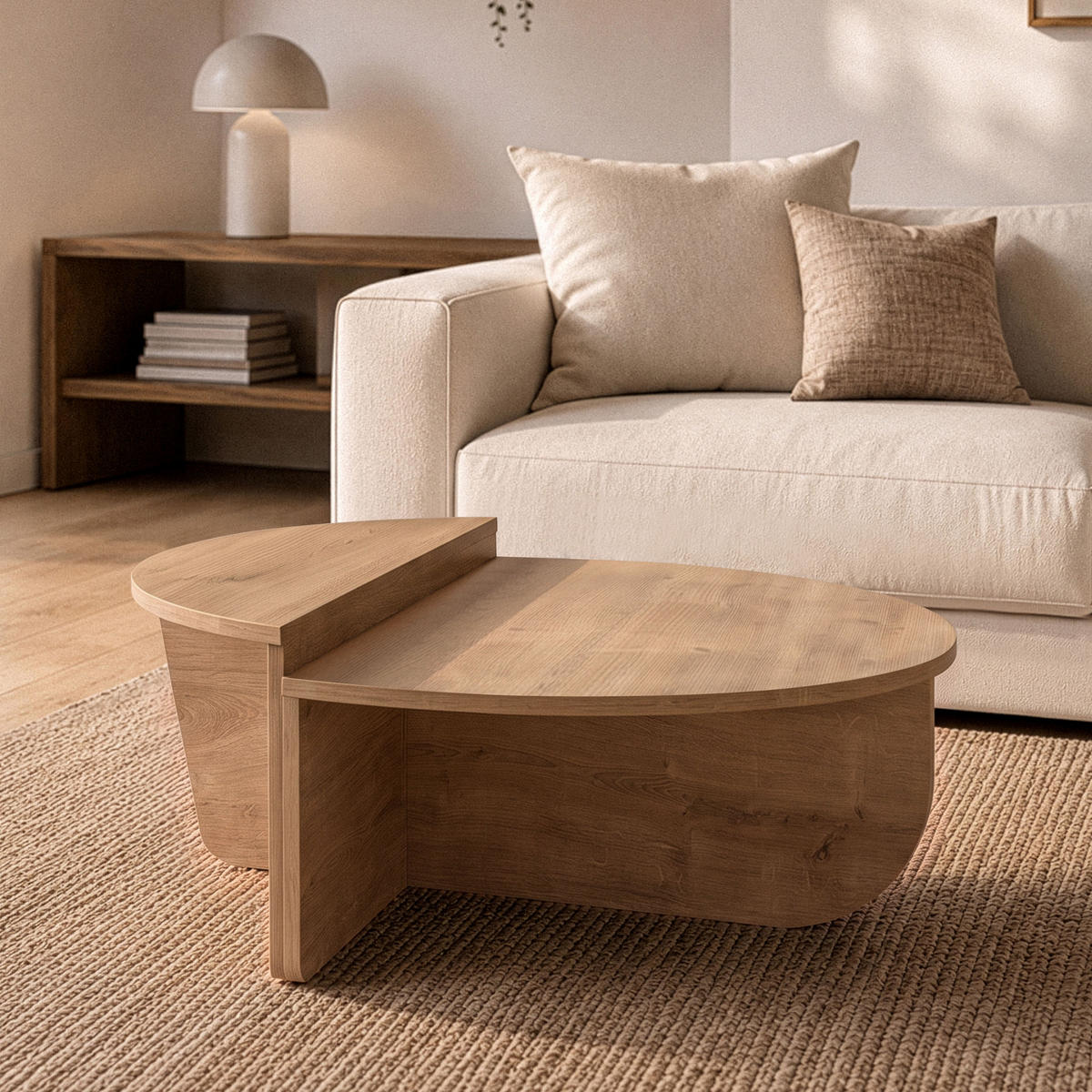 COUCHTISCH (2er-Set) orion 35/90/90 cm - Apfelbaumfarben, Holz/Holzwerkstoff (90/90/35cm) - Calicosy