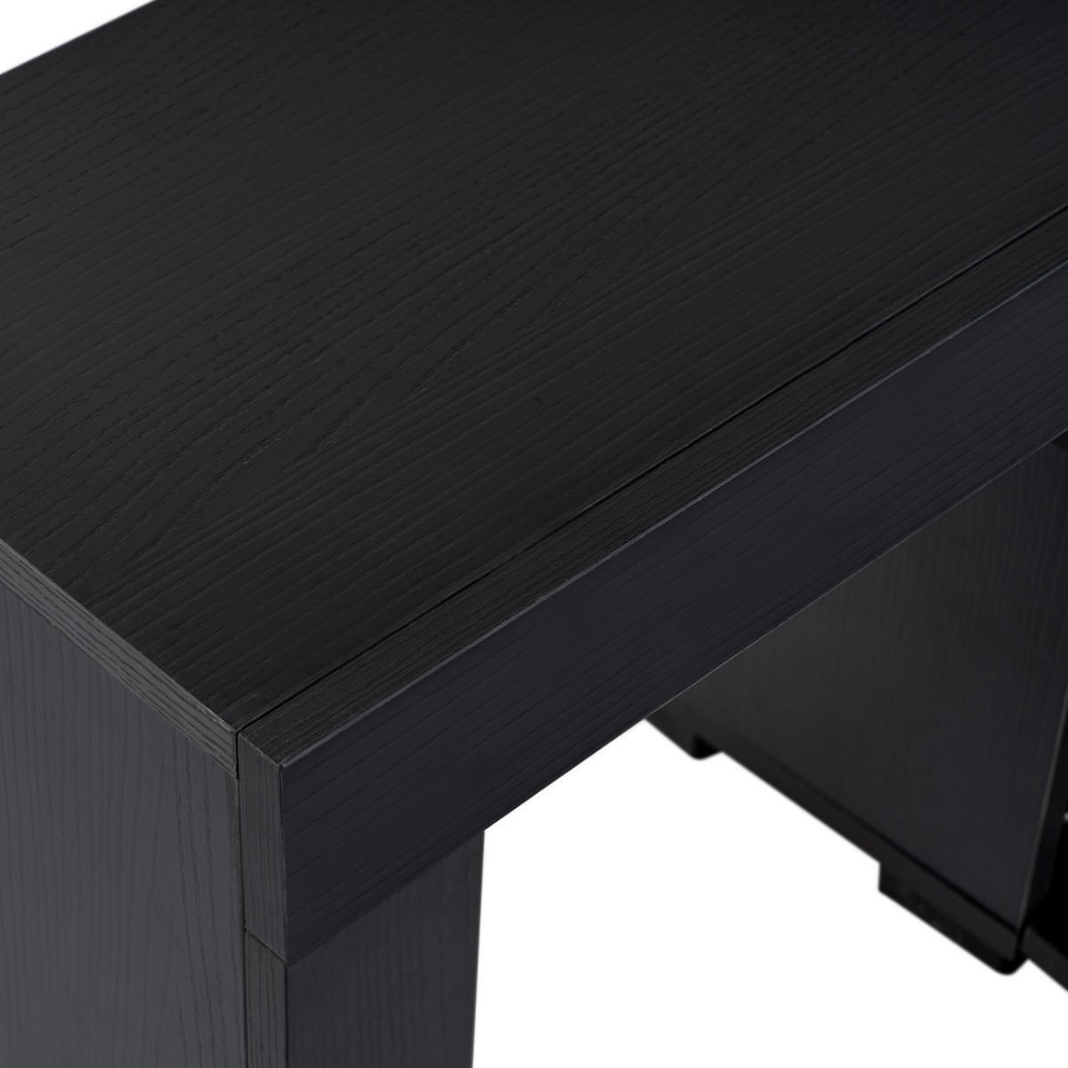 TV-MÖBEL mit 2 Klapptüren 180/31/50 cm - Schwarz, Holzwerkstoff (31.3/50/180cm) - Calicosy